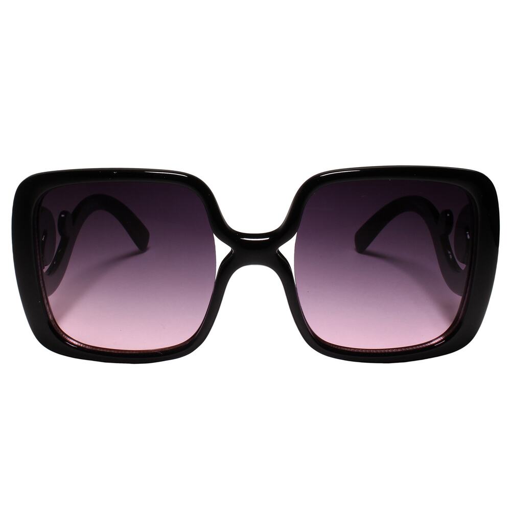 Baroque Swirl Temple Womens Tortoise Sunglasses - Picture 4 of 4